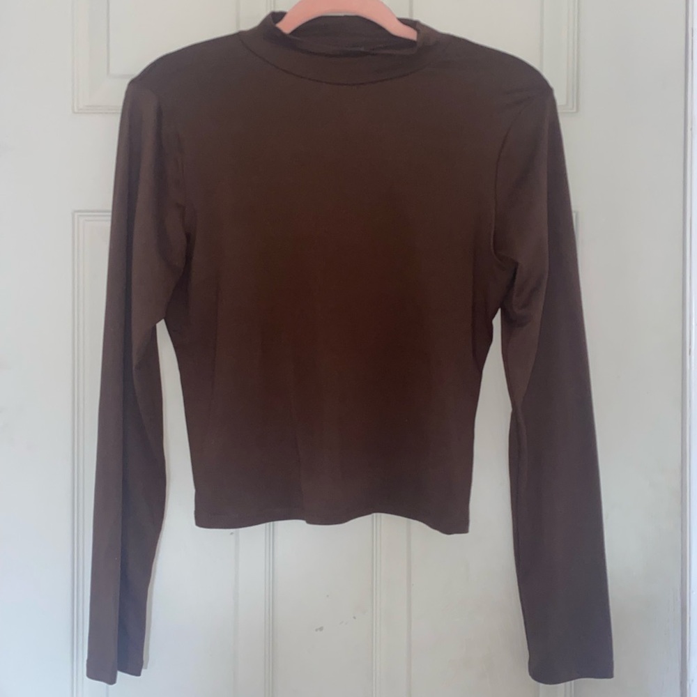 Brown Turtle Neck